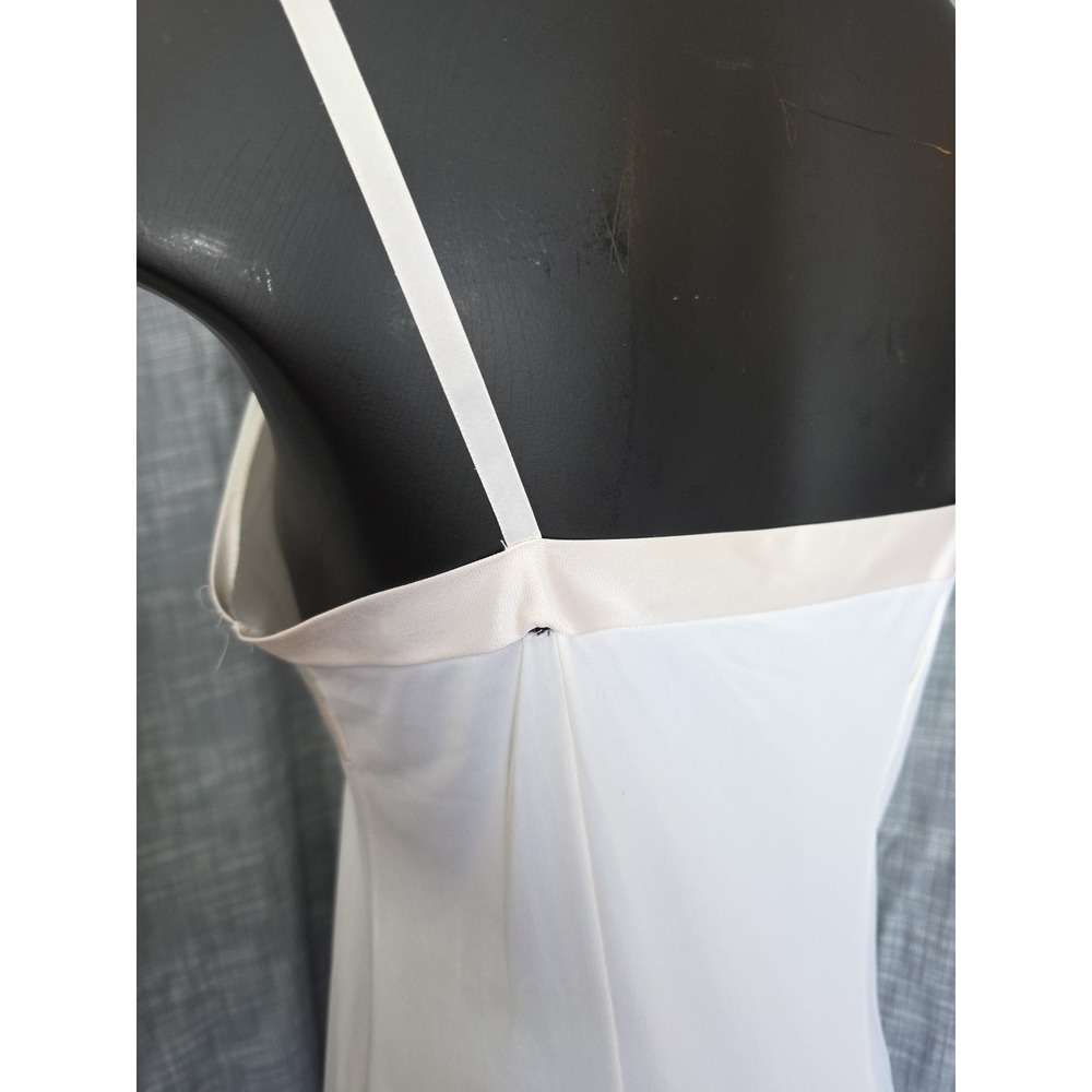 Vintage Vanity Fair Full Slip Antron III Nylon Size 34 Ivory White Fairy Prairie - Picture 4 of 14